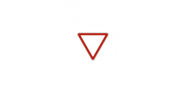 Дорожный знак 2.4 "Уступите дорогу"