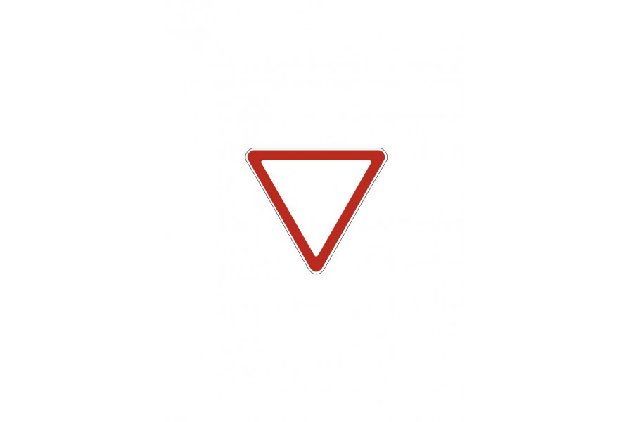 Дорожный знак 2.4 "Уступите дорогу"