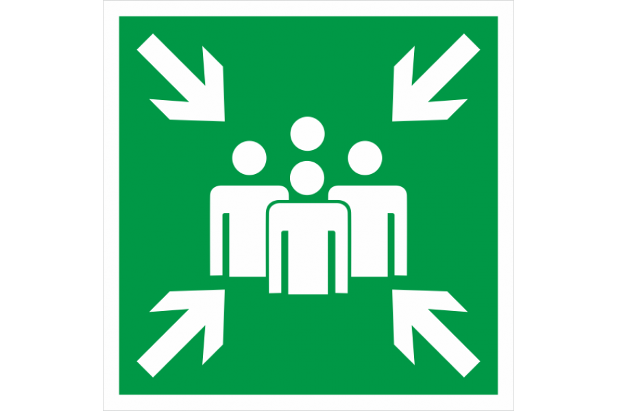 Знак E21 Пункт (место) сбора 100x100