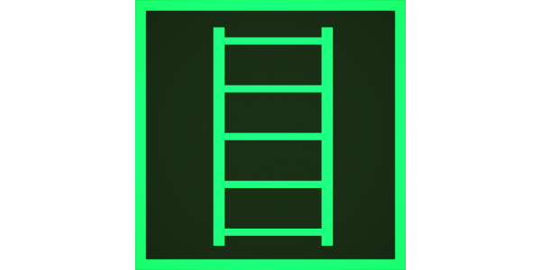Знак F03 Пожарная лестница 100x100