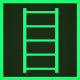 Знак F03 Пожарная лестница 100x100