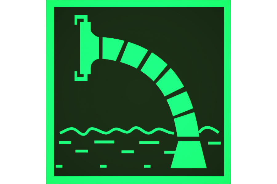 Знак F07 Пожарный водоисточник 100x100
