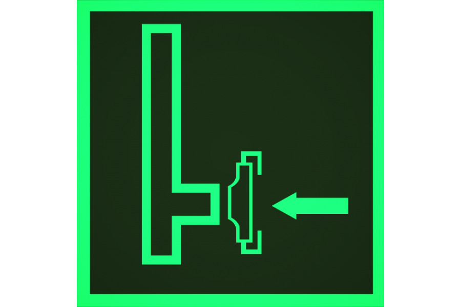 Знак F08 Пожарный сухотрубный стояк 100x100