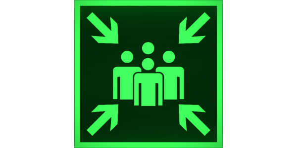 Знак E21 Пункт (место) сбора 100x100