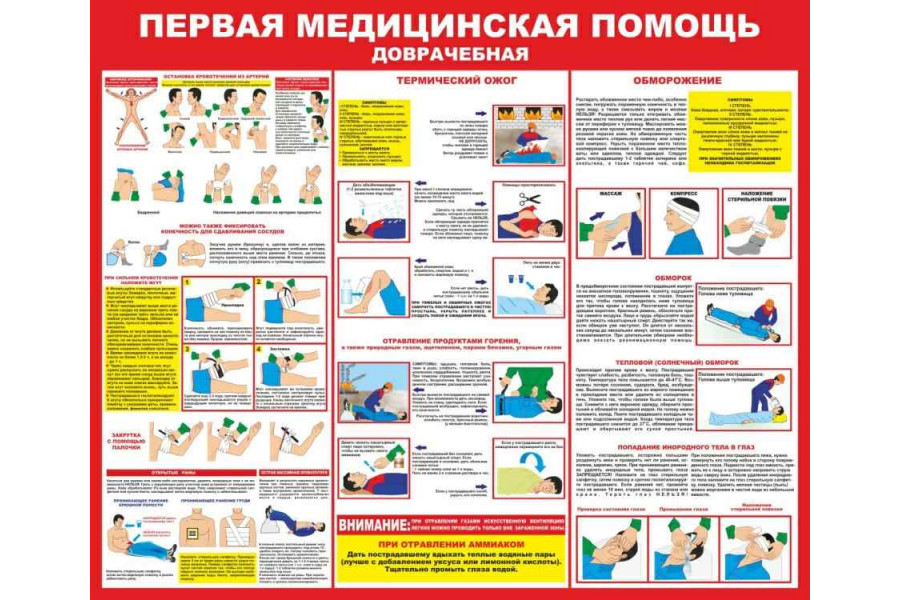 Стенд-2 "Первая медицинская помощь"