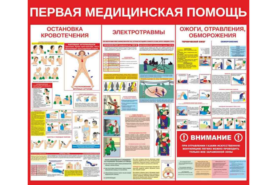 Стенд-5 "Первая медицинская помощь"