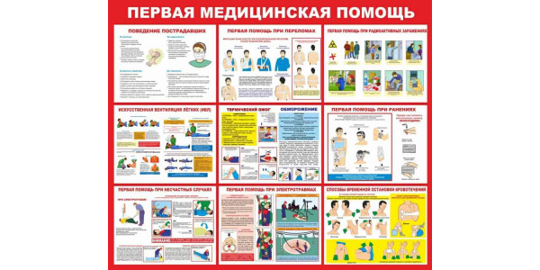 Стенд-4 "Первая медицинская помощь"