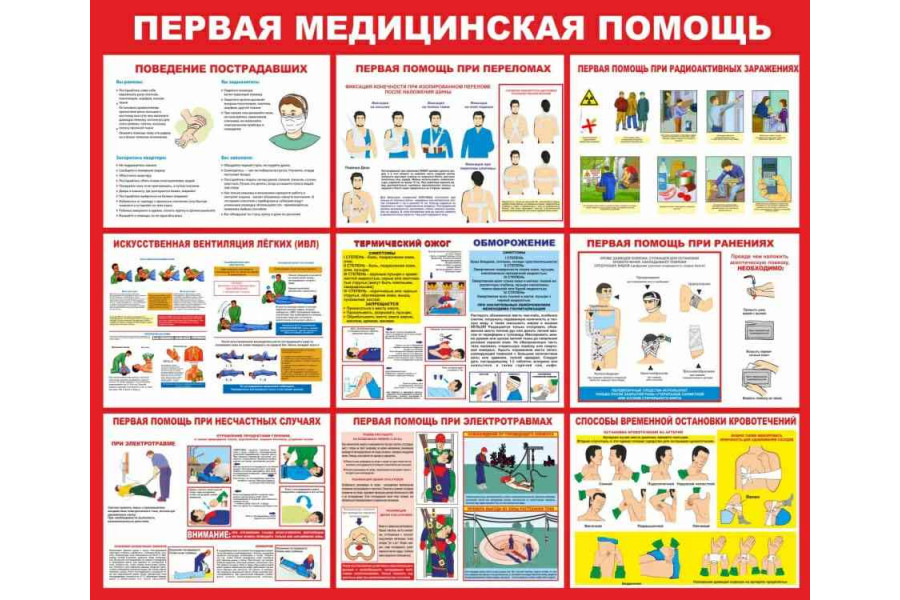 Стенд-4 "Первая медицинская помощь"