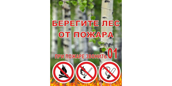 Стенд "Берегите лес от пожара"