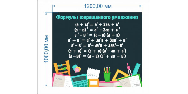 Стенд-3 "Формулы сокращенного умножения"