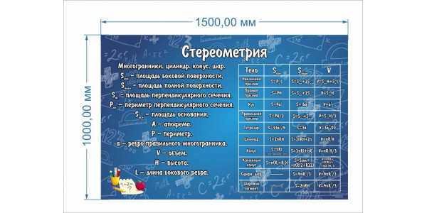 Стенд-1 "Стереометрия"
