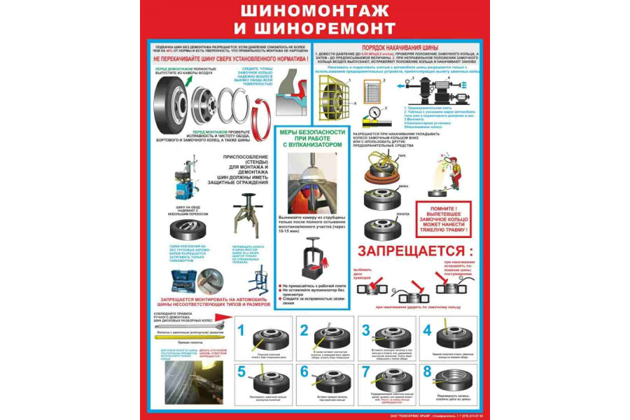 Стенд "Шиномонтаж и шиноремонт"