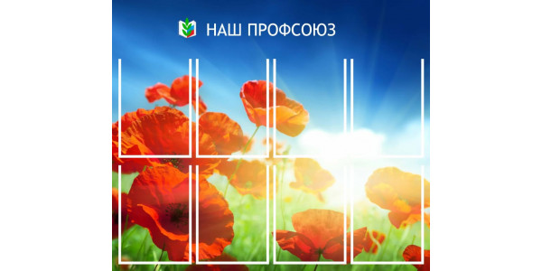 Стенд-2 "Наш профсоюз" с карманами