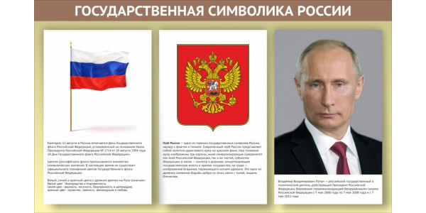 Стенд "Государственная символика РФ"