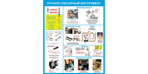 Стенд-4 "Ручной слесарный инструмент"