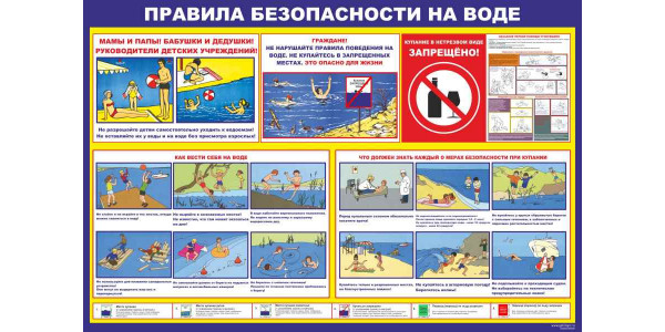 Стенд "Правила безопасности на воде"