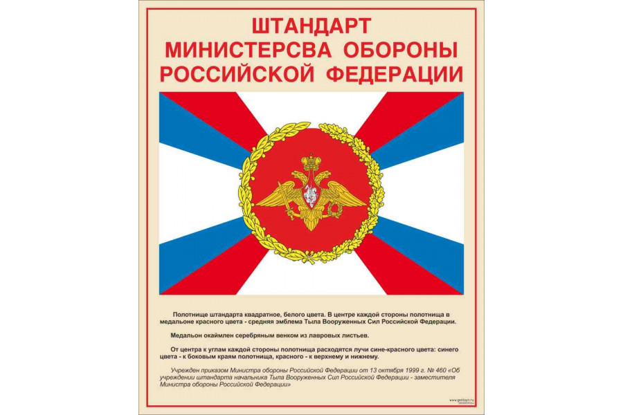 Стенд "Штандарт Министерства Обороны РФ"
