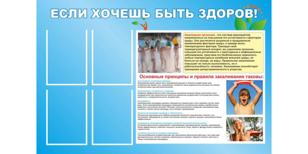 Стенд "Если хочешь быть здоров!"