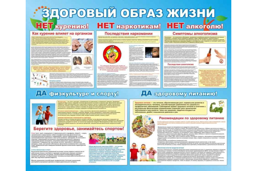 Стенд "Здоровый образ жизни"
