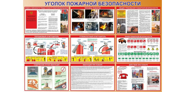 Стенд-3 "Уголок пожарной безопасности"