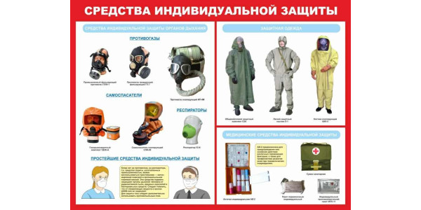 Стенд "Средства индивидуальной защиты"