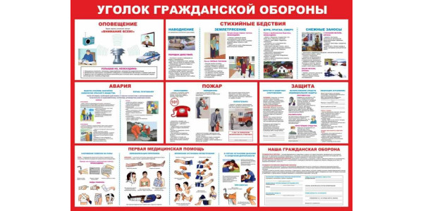Стенд-3 "Уголок гражданской обороны"