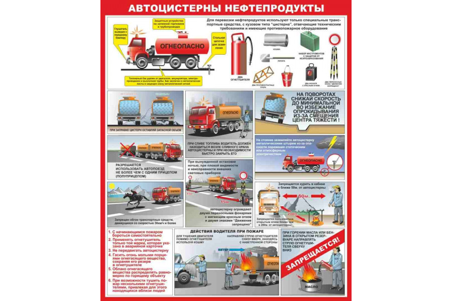 Стенд "Автоцистерны нефтепродукты"
